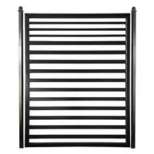 ALEKO Modern Yard Garden Sofia Style Steel Pedestrian Gate Black