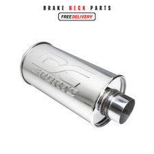 Dc Sports Universal Unrestricted Round Muffler 2.5 Inlet 3 Outlet Dc Sports Universal Unrestricted Round Muffler 2.5 Inlet 3 Outlet