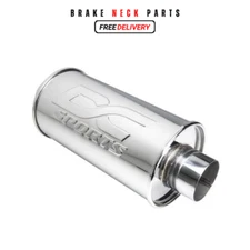 DC Sports Universal Unrestricted Round Muffler 2.5" Inlet 3" Outlet