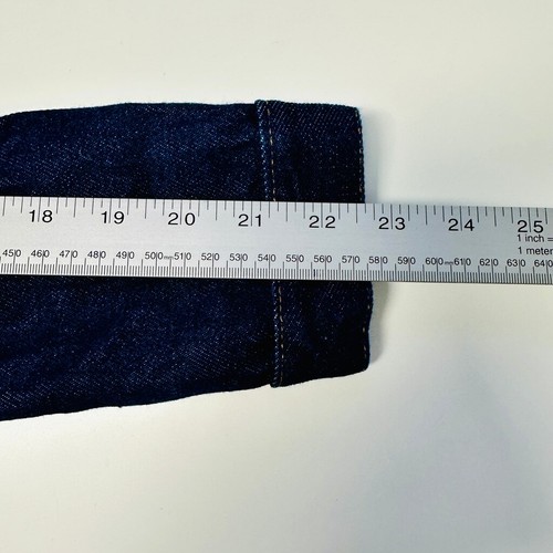 FOR JOSEPH Blue Denim Collard Jean Jacket, Size Petite Medium - Picture 8 of 9