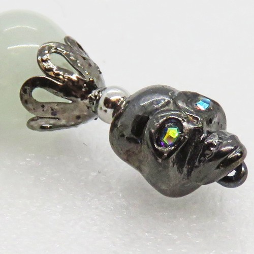 Halloween Rhinestone Eyes Skull & Glow-in-the-dark Bead Aretes Por SoniaMcD - Imagen 10 de 17