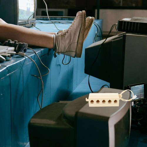 5 SZTUK Skrzynka przyłączeniowa Adapter Rozdzielacz stacjonarny Jack Złącze telefoniczne - Zdjęcie 9 z 12