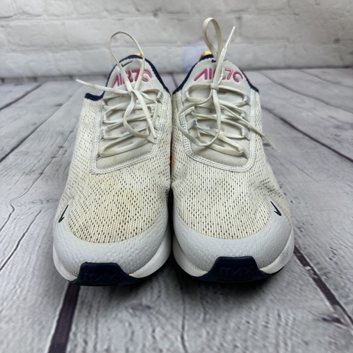 Nike Air Max 270 bianco rosa arancione AH6789-106 donna taglia 9 - Foto 2 di 11