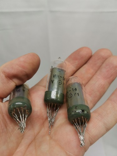 SMALL fine GRID 3pcs IN-14 Nixie Tubes IN14 - Picture 6 of 6