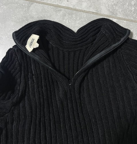 L'agence Long Sleeve Ribbed Stretch Knit Turtleneck Sweater Jumper Rayon Black M - Bild 13 von 19
