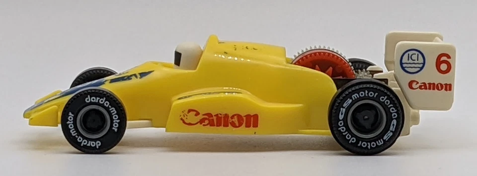 Juguete Darda Canon Honda Indycar ultra velocidad cuerda automática amarillo #6 probado suelto Foto 4 de 4