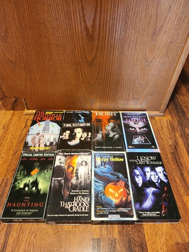 The Amityville Horror 1993 VHS Tape Lot Of 8 The Haunting Cape Fear Sleepy Hollo