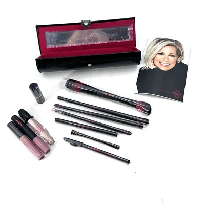 Your Best Friend Hello Gorgeous Natural Bristle 5 Brush Makeup Set With Case NEW