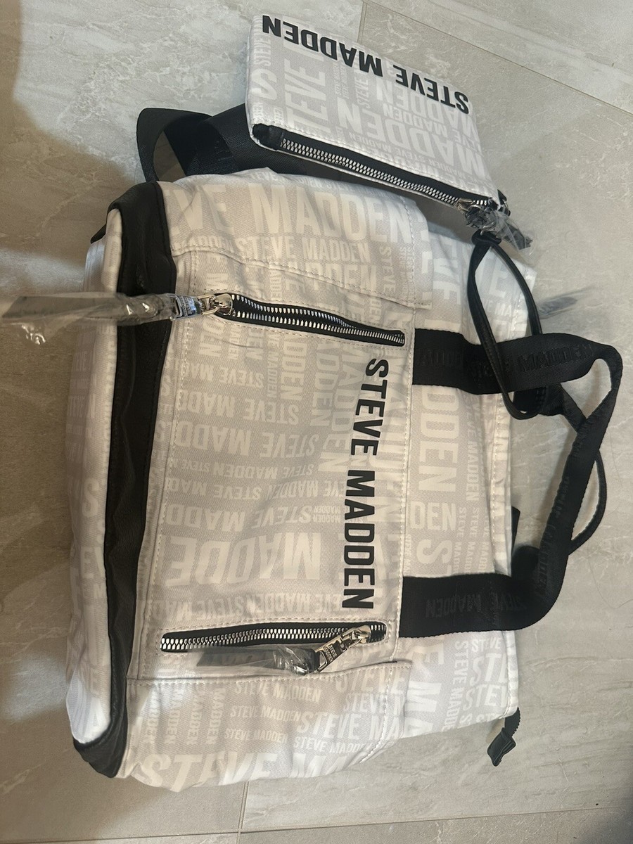 Steve Madden Tote And Backpack In Plus Extra Pouch Brand New