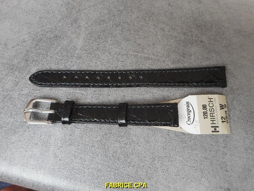 HIRSCH HIRSCH04015.11 - Bracelet pour montre, couleur: Noir / Rouge