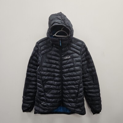 Rab Cirrus Alpine Grey Puffer Primaloft Hooded Pertex Quantum Jacket Coat Uk 12
