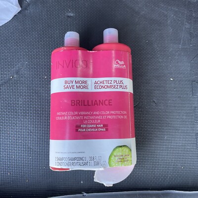 Wella Invigo Brilliance Color Protection 33.8oz Duo Coarse Hair Color Protection
