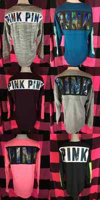 Sweat-shirt Victoria's Secret PINK Taille S - Coupe Colorblock Rose, Neuf Avec étiquettes