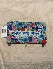 Vera Bradley Far Out Floral Pencil Case NWT