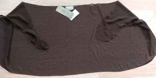 Womens One Size Brown Swimsuit Cover Up Skirt Tie Side New J Valdi - Picture 6 of 6