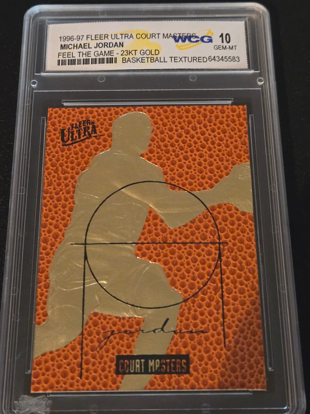 Michael Jordan - 1997 Fleer Ultra 23kt Gold - Court Master - Feel The Game