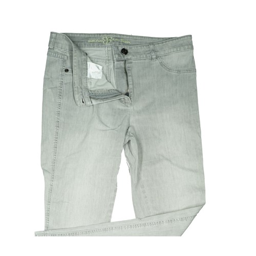 Basler 38 L28 Jeans Trousers Grey Ladies Stretch Slim mid Rise Skinny Fabric W30 - Picture 3 of 5