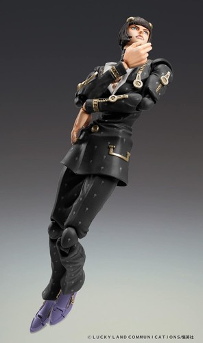 Medicos Super Action Statue JoJo 5 Bruno Bucciarati Ver. Black Action Figure JP - Picture 3 of 10