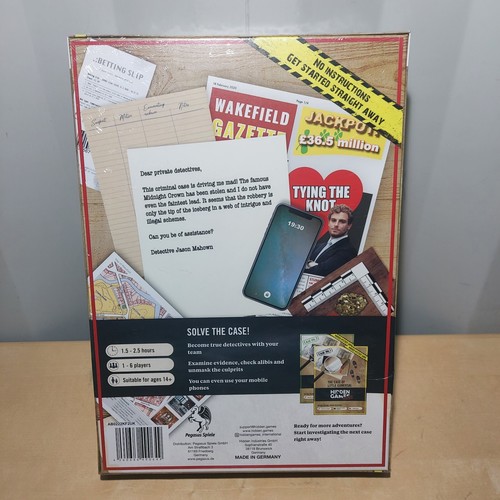 Hidden Games Crime Scene CASE NO. 2 THE MIDNIGHT CROWN Murder Mystery SEALED - Picture 2 of 6