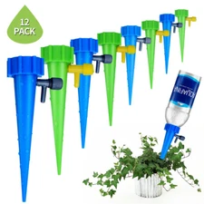 12 Packs Plant Waterer Self Automatic Watering Spikes Devices with Slow Release