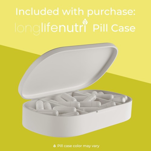 Longlifenutri Apigenin 100mg Vegetarian Capsules, 180-Count for Natural Calm - Picture 8 of 10
