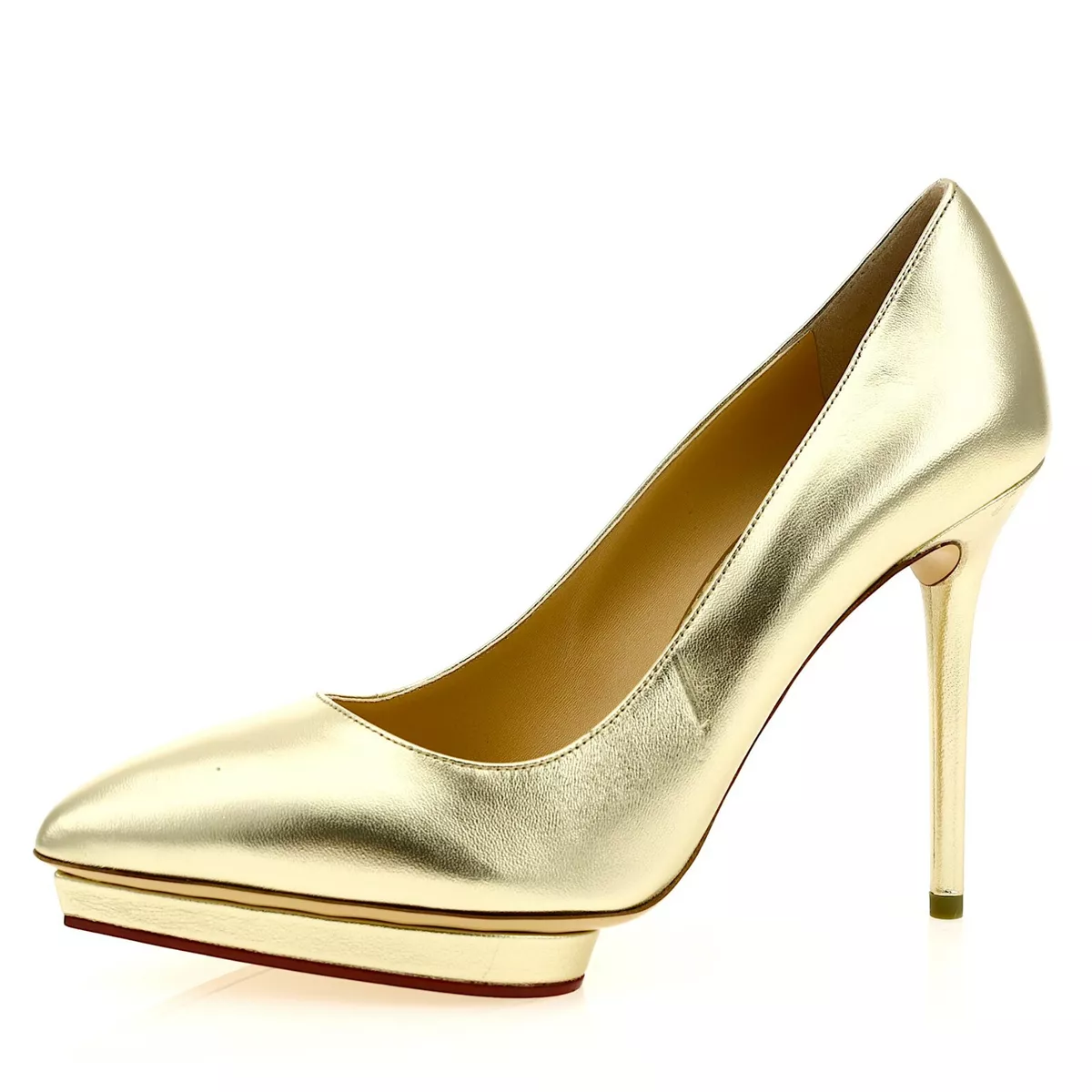 Charlotte olympia gold heels store