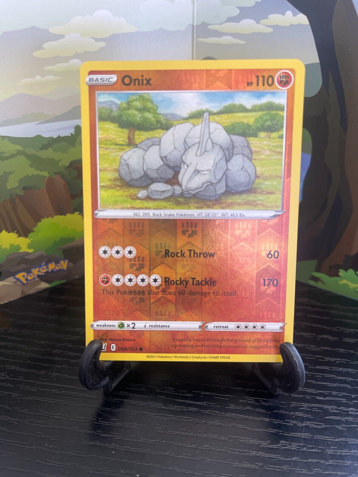 4x Onix - 068/163 - Common - Reverse Holo NM-Mint Pokemon SWSH05 - Battle  Styles