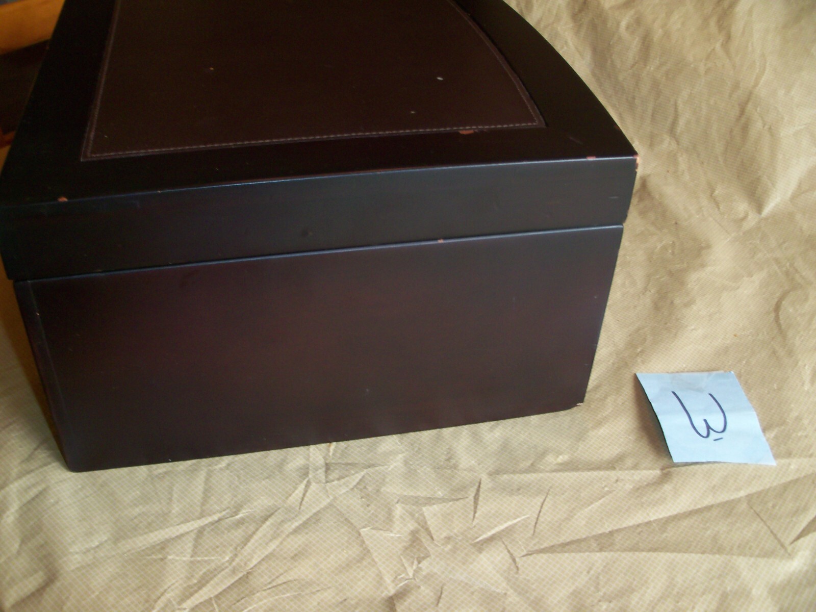 VTG WOOD FLATWARE SILVERWARE STERLING SILVER STORAGE BOX CHEST WITH