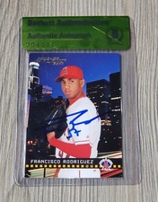 FRANCISCO RODRIGUEZ SIGNED AUTO'D 2004 DONRUSS STUDIO CARD #259 BAS COA ANGELS
