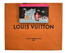 Auth LOUIS VUITTON VIVIENNE HOLIDAYS SOUTH KOREA CREDIT CARD Holder Wallet