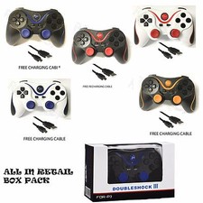 PS3 WIRELESS GAMEPAD CONTROLLER BLUETOOTH JOYSTICK REMOTE PLAYSTATION 3 BOXED