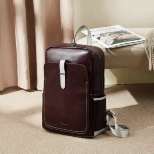 BOSTANTEN Genuine Leather Laptop Backpack for Women New With Tags - Afbeelding 2 van 17