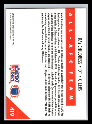 1991 Pro Set Football # 226 - 450 - Pick Your Card! - Picture 392 of 454