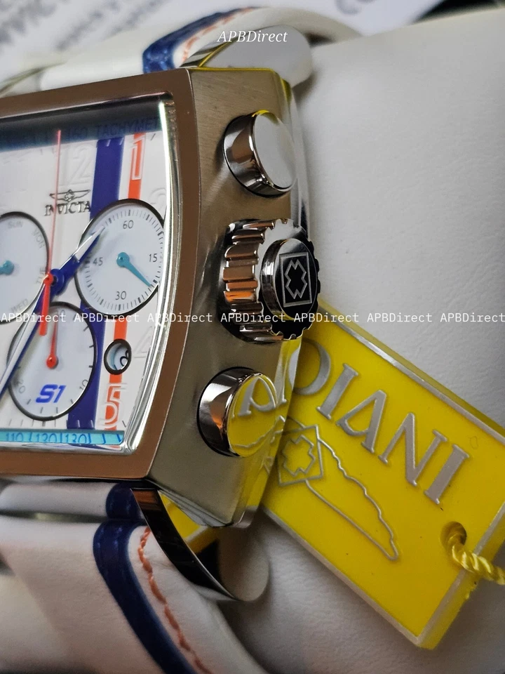 Reloj Hombre Invicta - S1 Rally - Race TEAM Swiss Z60 Cronógrafo Cuero Blanco Foto 4 de 4