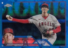 JIMMY HERGET TOPPS CHROME BLUE SAPPHIRE BASE LOS ANGELES ANGELS #254 2023 23