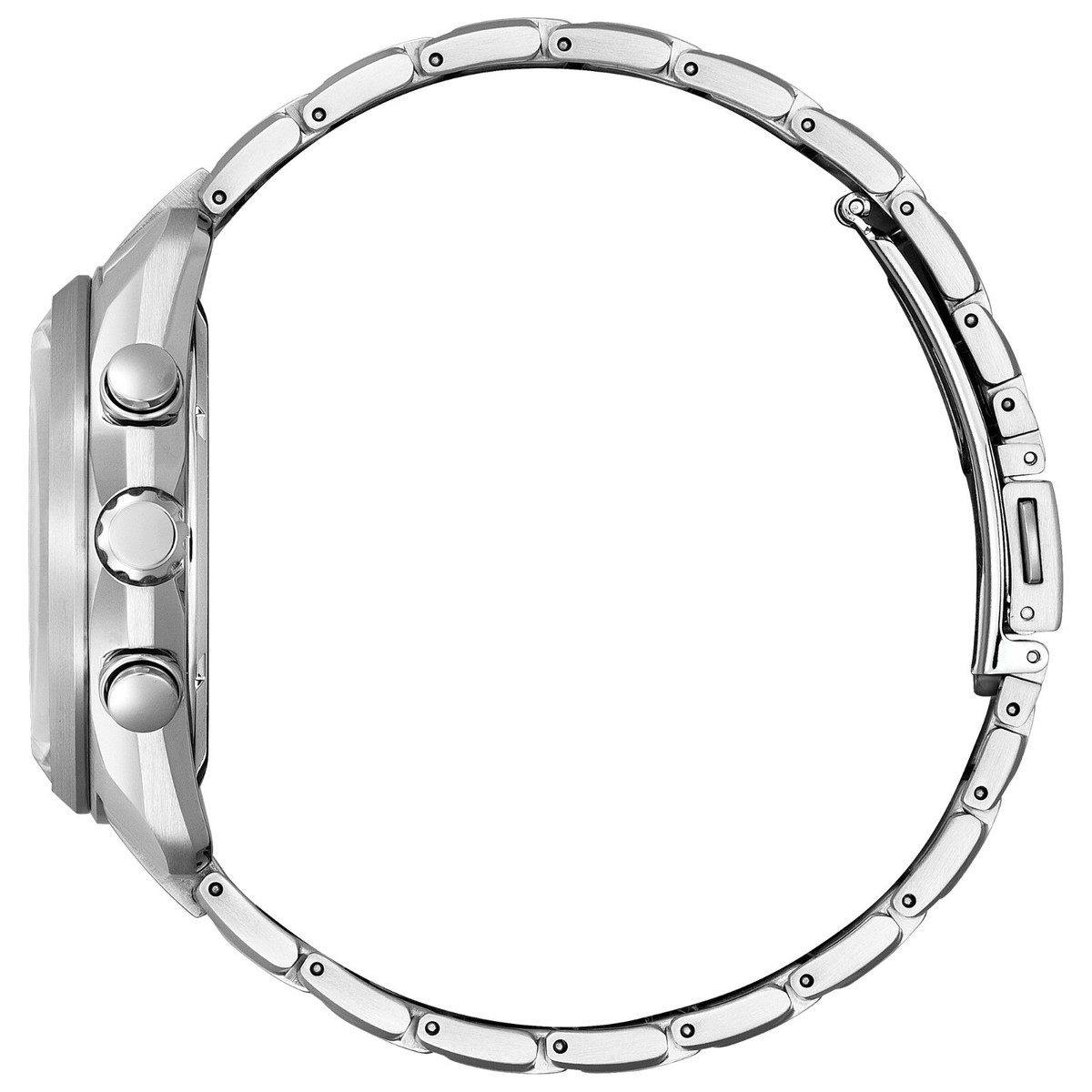 Citizen Men's Sport Chronograph Calendar Eco Drive Silver Watch 43