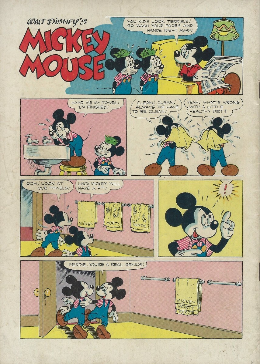 Walt Disney's Mickey Mouse No.41 April - May 1955 DELL COMICS * | eBay
