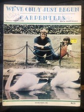 rare Swan Cover CARPENTERS sheet music Just Begun'