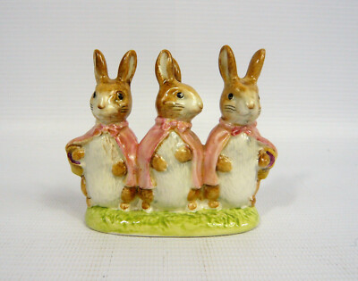 Vintage Beswick England Beatrix Potter - Flopsy, Mopsy & Cotton