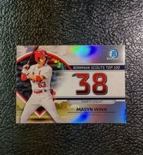 Masyn Winn 2023 Bowman Chrome Scouts Top 100 Rookie Card #BTP-38 Cardinals RC
