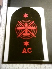 RAN- ROYAL AUSTRALIAN NAVY TRADE PATCH:  RED ON BLACK.