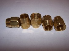 PARKER  61CL-10 COMPRESSION BRASS LONG NUT 5/8" TUBE 13/16" THRD NEW 15 PIECES