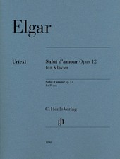 Elgar Salut d'amour Op 12 for Piano Solo Classical Sheet Music Henle Urtext Book
