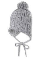 Baby StrickmüTze Beanie Silber Meliert GrößE 51 Eu Sterntaler Unisex