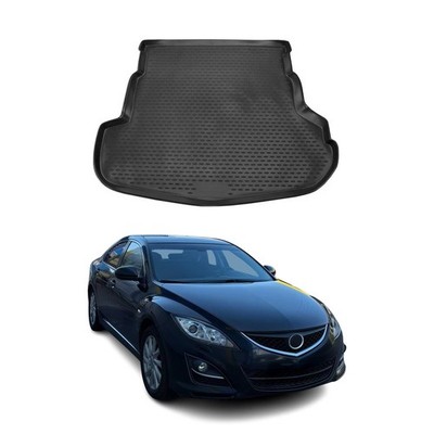 OMAC Cargo Mats Liner for Mazda 6 2009-2013 Sedan Waterproof TPE Black