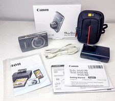 Canon PowerShot ELPH 160 Digital Camera 20.0 MP SD Card-Accessories In Box-Mint