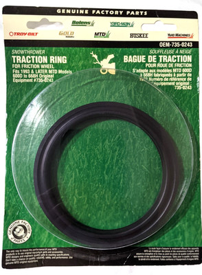 MTD Snowthrower Traction Ring for Friction Wheel OEM-735-0243 for 600D to 668H