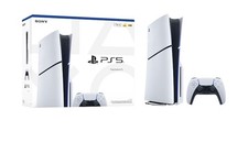 Sony PlayStation 5 1TB 4K UHD Console White Black with Controller Wi-Fi HDR