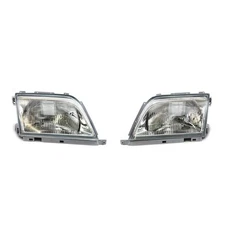 Headlight Set Left Right SL R129 W129 Mercedes-Benz with Pneumatic LWR