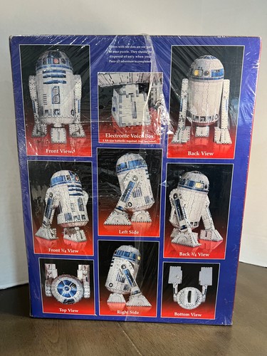 Star Wars Episode I R2-D2 Puzz3D 3D Puzzle w/ Electronic Sound 708 pc Sealed - Picture 3 of 6